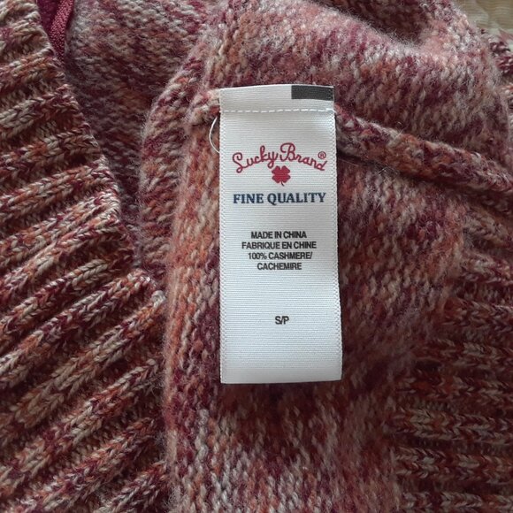 Vintage Lucky Brand 100% Cashmere Sweater S - Picture 7 of 8